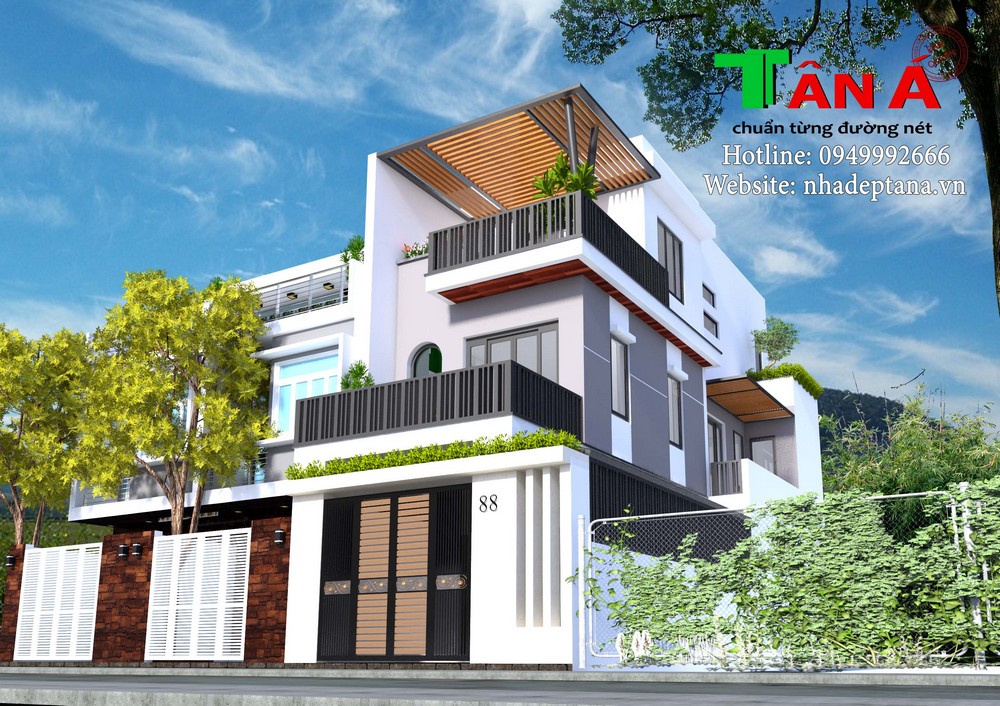 Kiến trúc ấn tượng từ mẫu nhà phố mặt tiền 7m hiện đại - WEDO - Công ty Thiết  kế Thi công xây dựng chuyên nghiệp hàng đầu Việt Nam