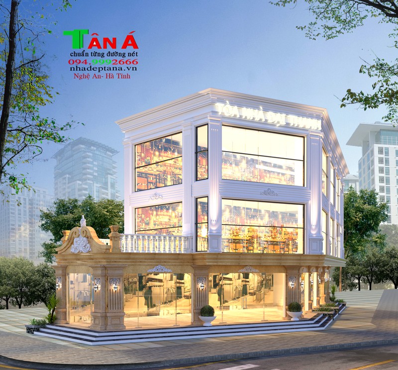 Thiết kế mẫu nhà ở kết hợp kinh doanh tại Nghệ An