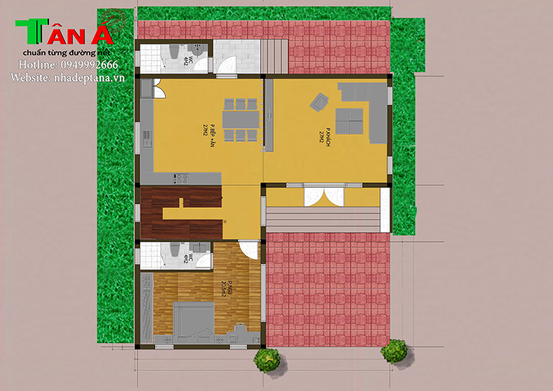 biệt thự 2 tầng tại tp vinh