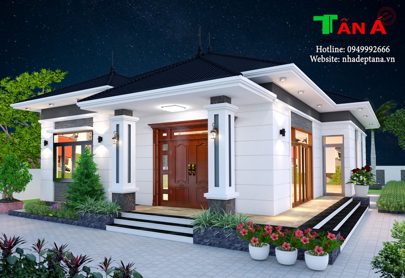 Thiết kế nhà đẹp Hiện đại 3 tầng 8x14m CĐT ông Tùng  Ninh Thuận BT31393