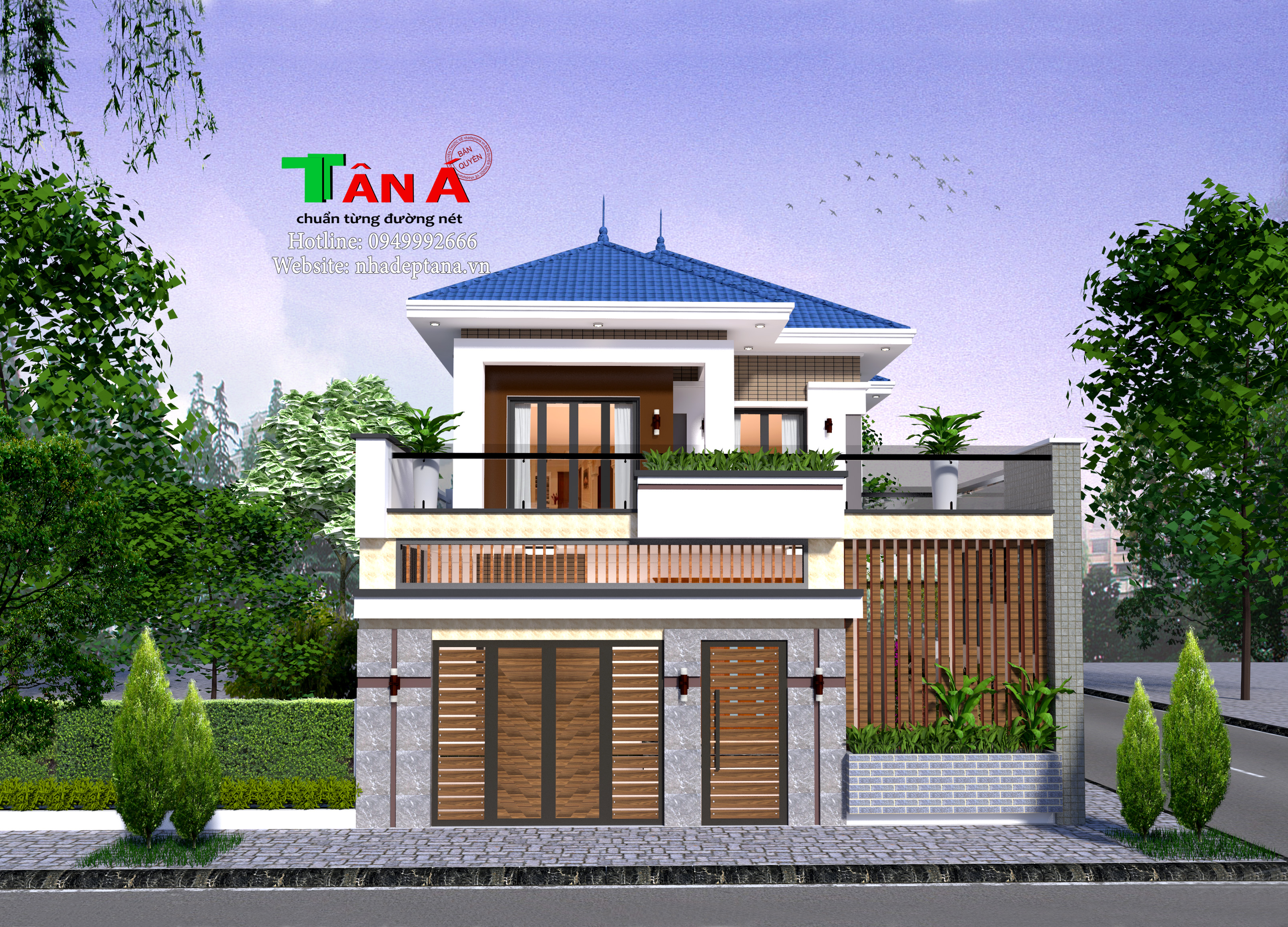 Những mẫu biệt thự tân cổ điển 2 tầng đẹp ấn tượng của True House