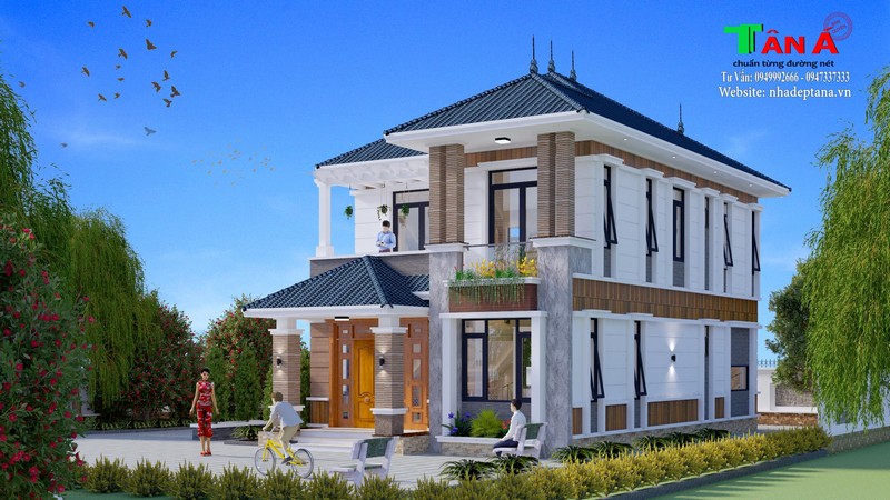 Thiết kế nhà 2 tầng tại Quỳnh Lưu - Nghệ An