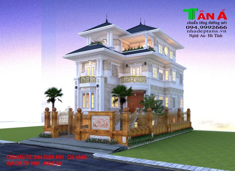 Thiết kế biệt thự đẹp nghệ an