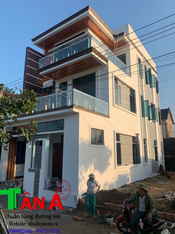 Thực tế mẫu nhà phố đẹp 3 tầng hiện đại tại Nghi Xuân- Hà Tĩnh
