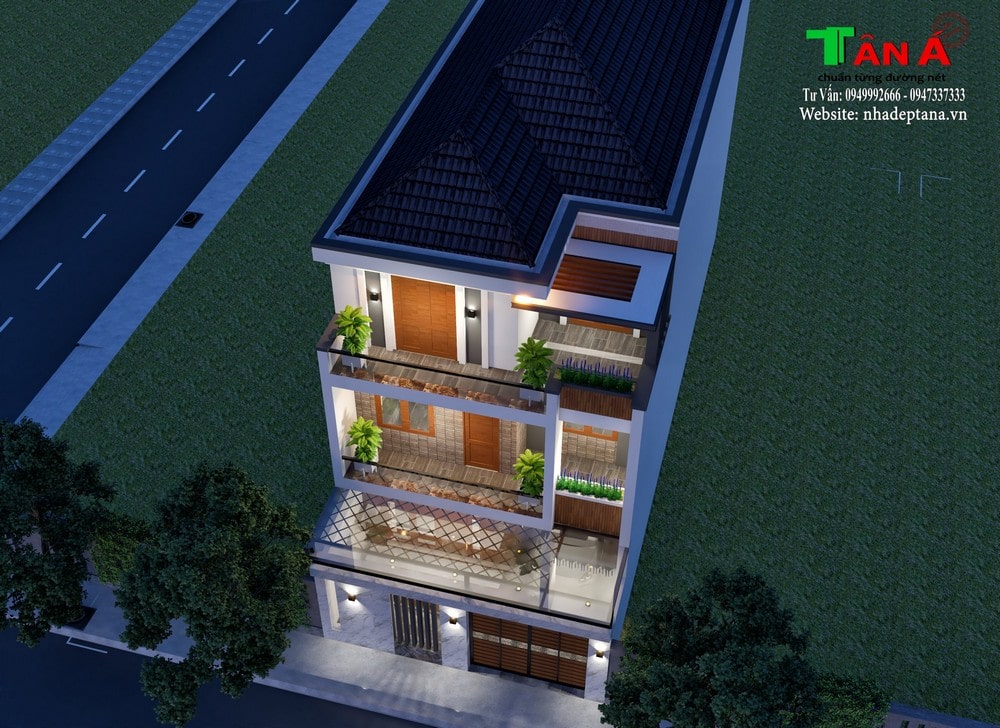 Ấn tượng với mẫu nhà phố 3 tầng 7.5m tại Vinh - Nghệ An 