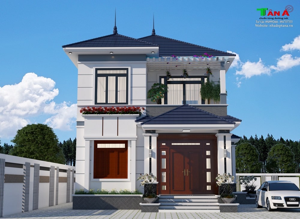 Bản vẽ nhà đẹp 2 tầng - Download miển phí - Blog xây dựng