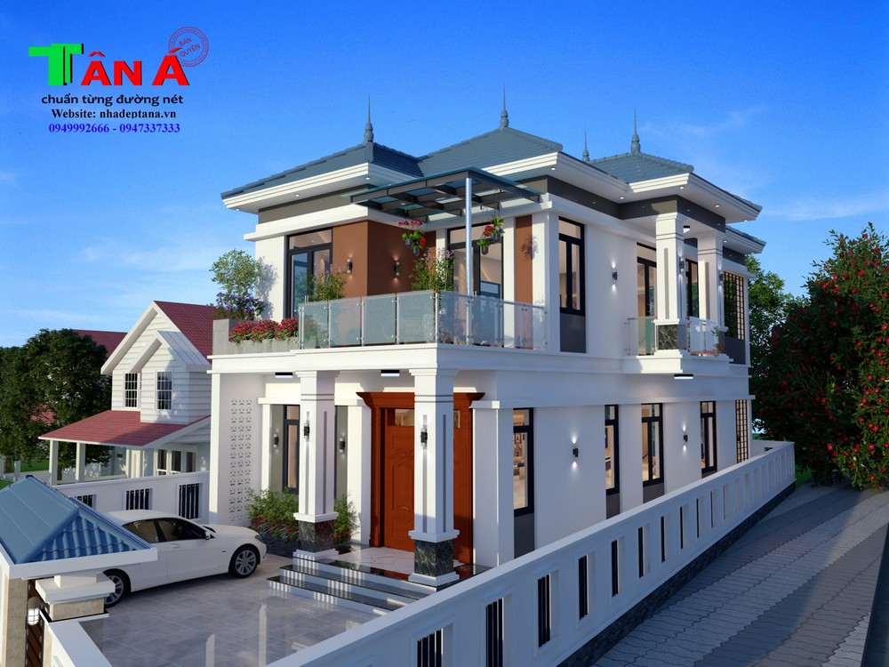 Mẫu nhà mái nhật hiện đại 2 tầng tại Vĩnh Sơn Anh Sơn Nghệ An