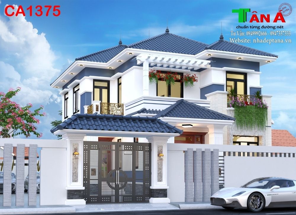 Mẫu Nhà 2 Tầng Mái Nhật Đẹp Năm 2022 – Nhà Đẹp Tân Á: Thiết Kế Nhà Đẹp Số 1  Toàn Quốc