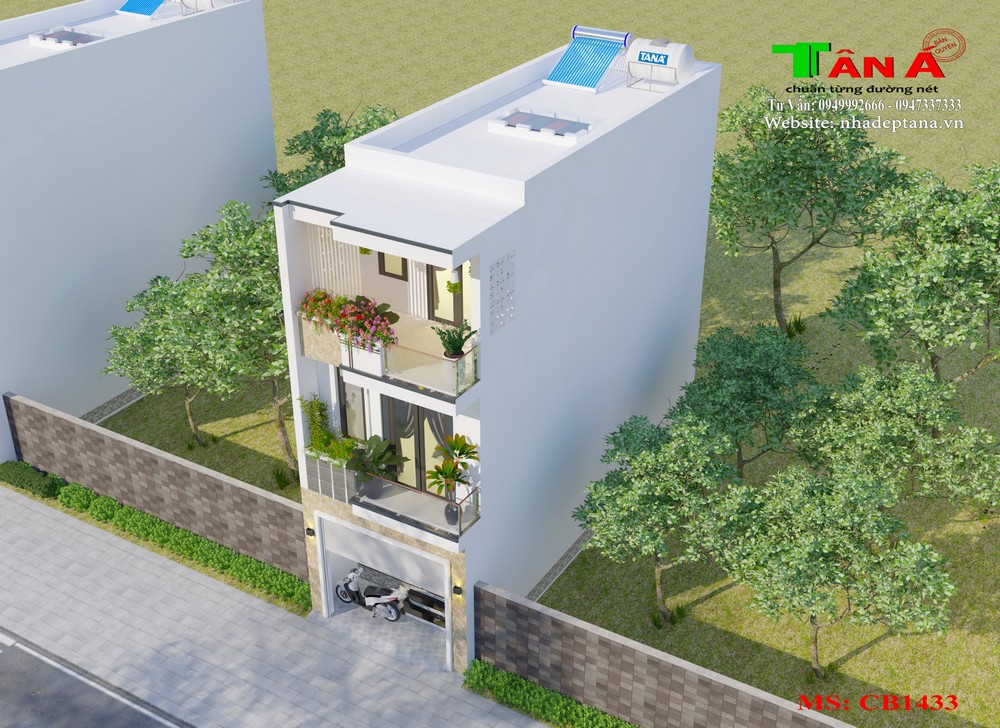 Nổi bật mẫu nhà phố 3 tầng hiện đại tại Vân Đồn - Quảng Ninh