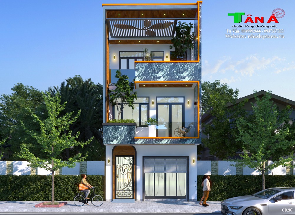 Chiêm ngưỡng mẫu nhà phố 3 tầng tại Việt Yên - Bắc Giang