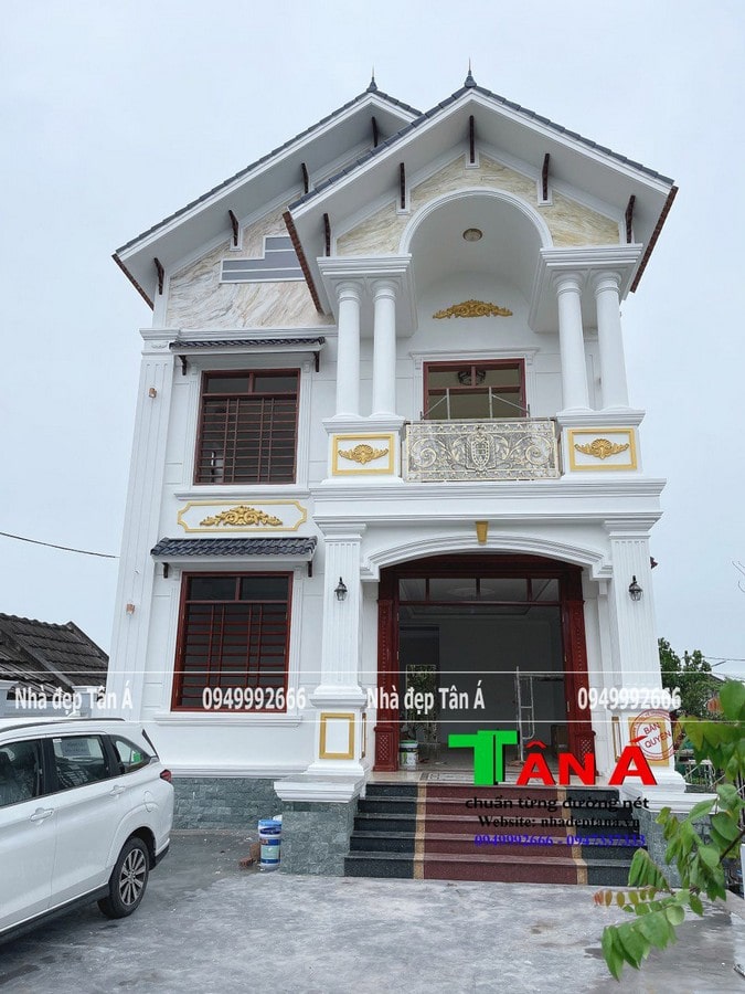 Thực tế mẫu nhà 2 tầng mái thái đẹp tại Hải Hậu - Nam Định