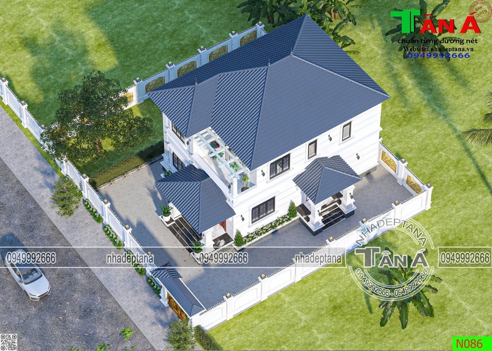 Mẫu 2 tầng mái nhật được ưa chuộng tại Nam Đàn