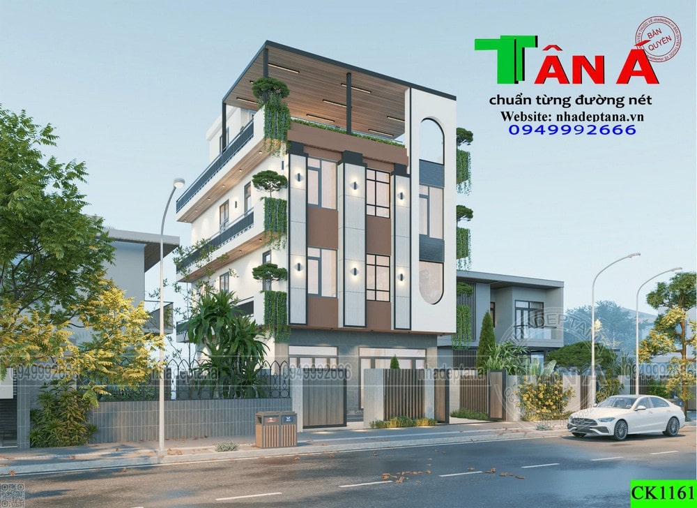 Mẫu nhà ở hiện đại kết hợp kinh doanh đẹp tại Quảng Ninh