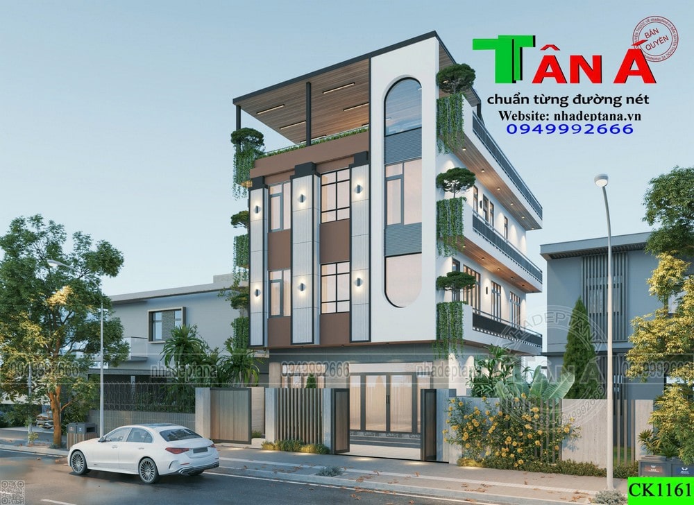 Mẫu nhà ở hiện đại kết hợp kinh doanh đẹp tại Quảng Ninh