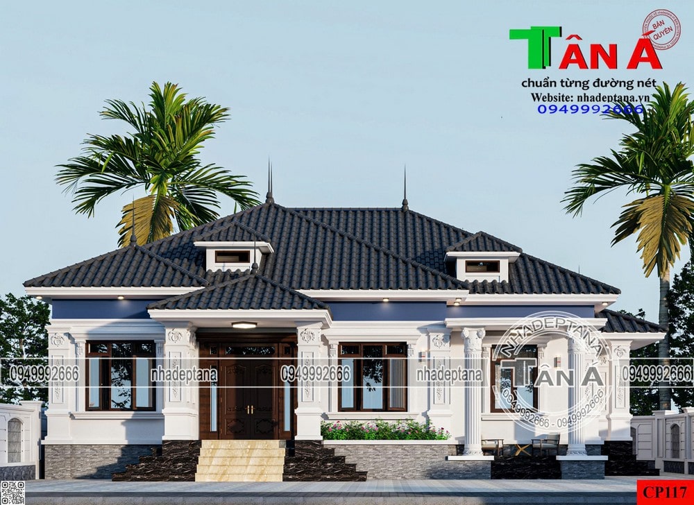 nhà vườn mái Nhật tân cổ đẹp